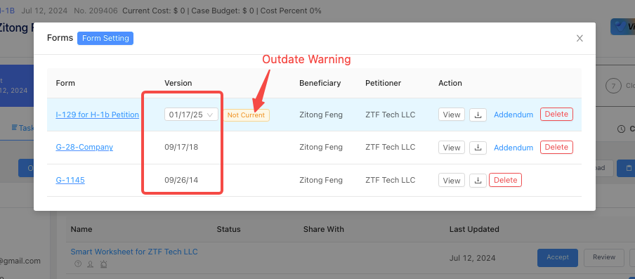 Managing Form Versions/Form Version Control – NEUTRINET